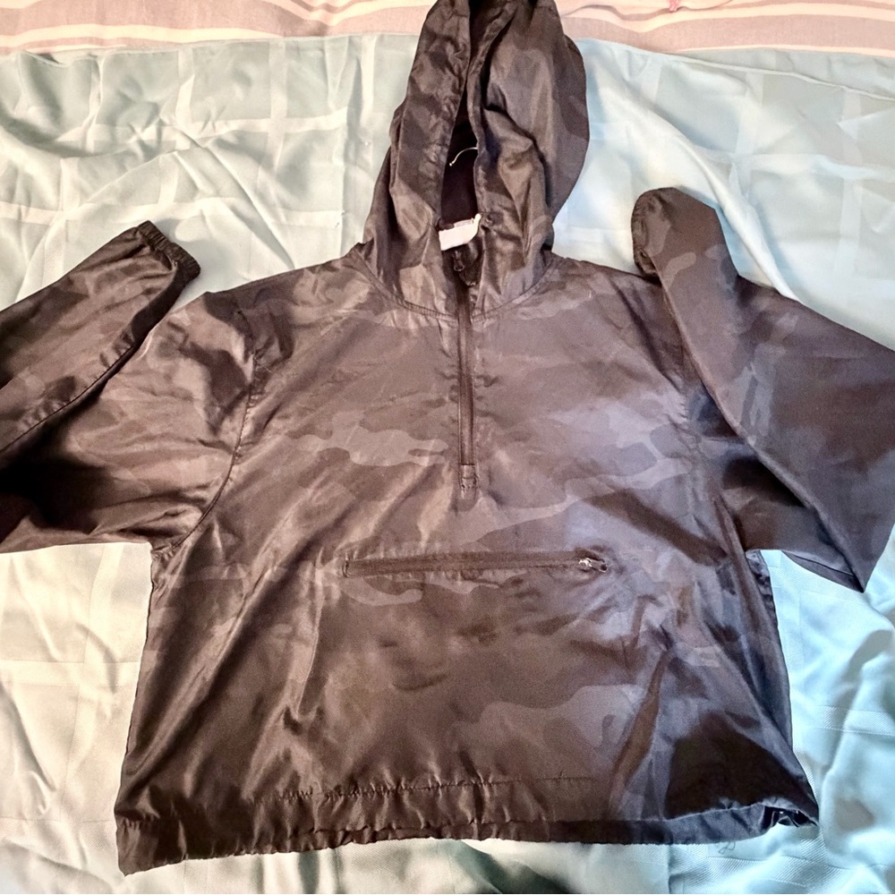 Kids Black Camouflage Jacket